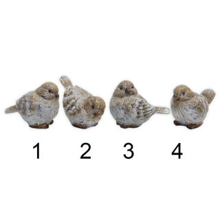Ptáček polyresin 8 cm mix