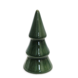 Stromek porcelán 12 cm zelený