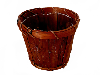 Obal kůra 14 cm kulatý natural