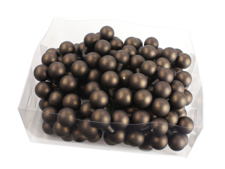 Koule zápich 2cm 144ks tm.hnědá mat BOX