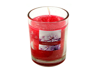 Svíčka vonná sklo 6 c m x 5 cm červená